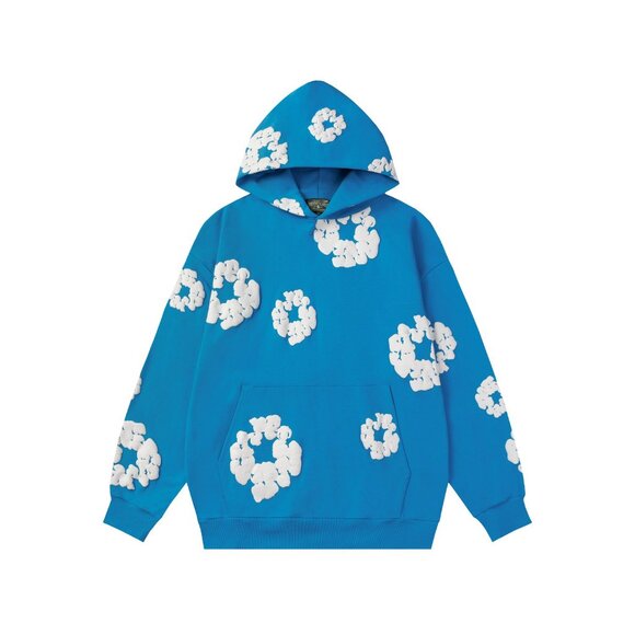Denim Tears Other - Blue Denim Tears Kapok Print Hoodie